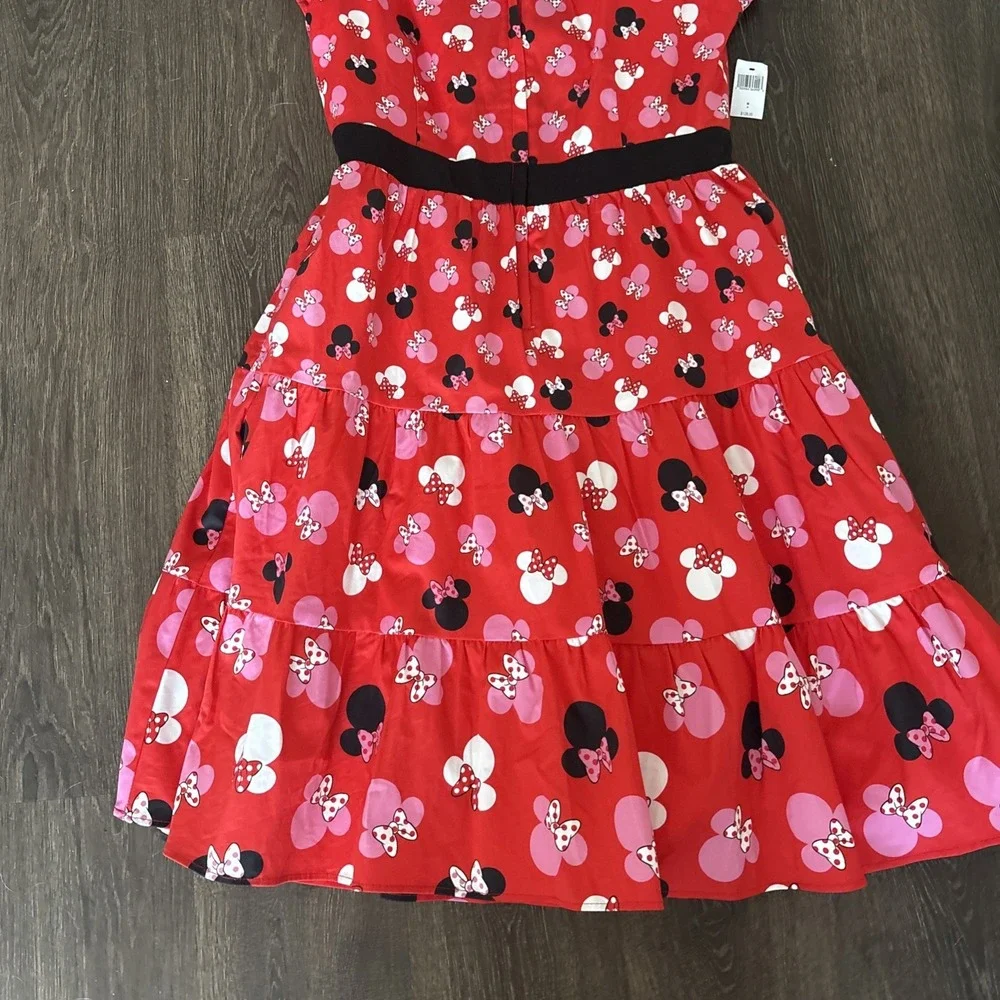 Disney Dress Shop Store Women M Minnie Mouse Icon Dress NEW $128 Diner Waitress